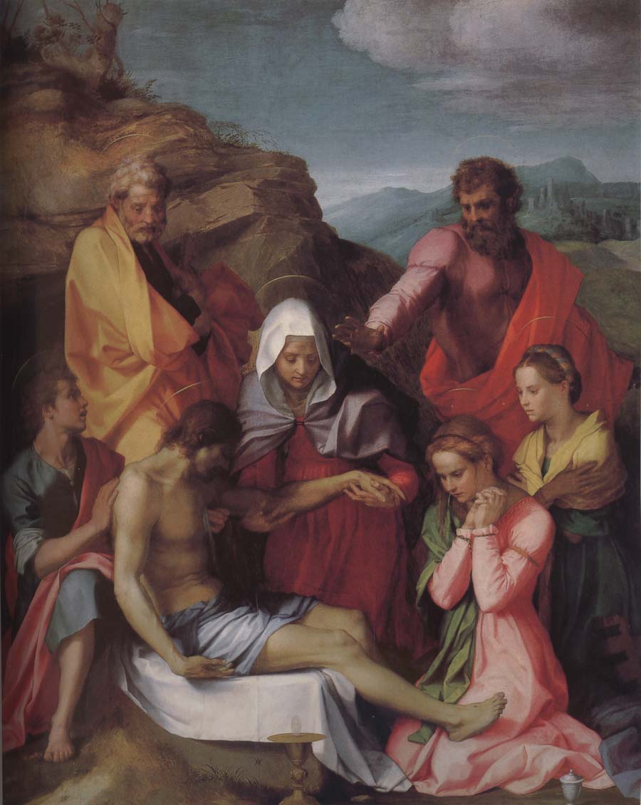 Andrea del Sarto Dead Christ and Virgin mary